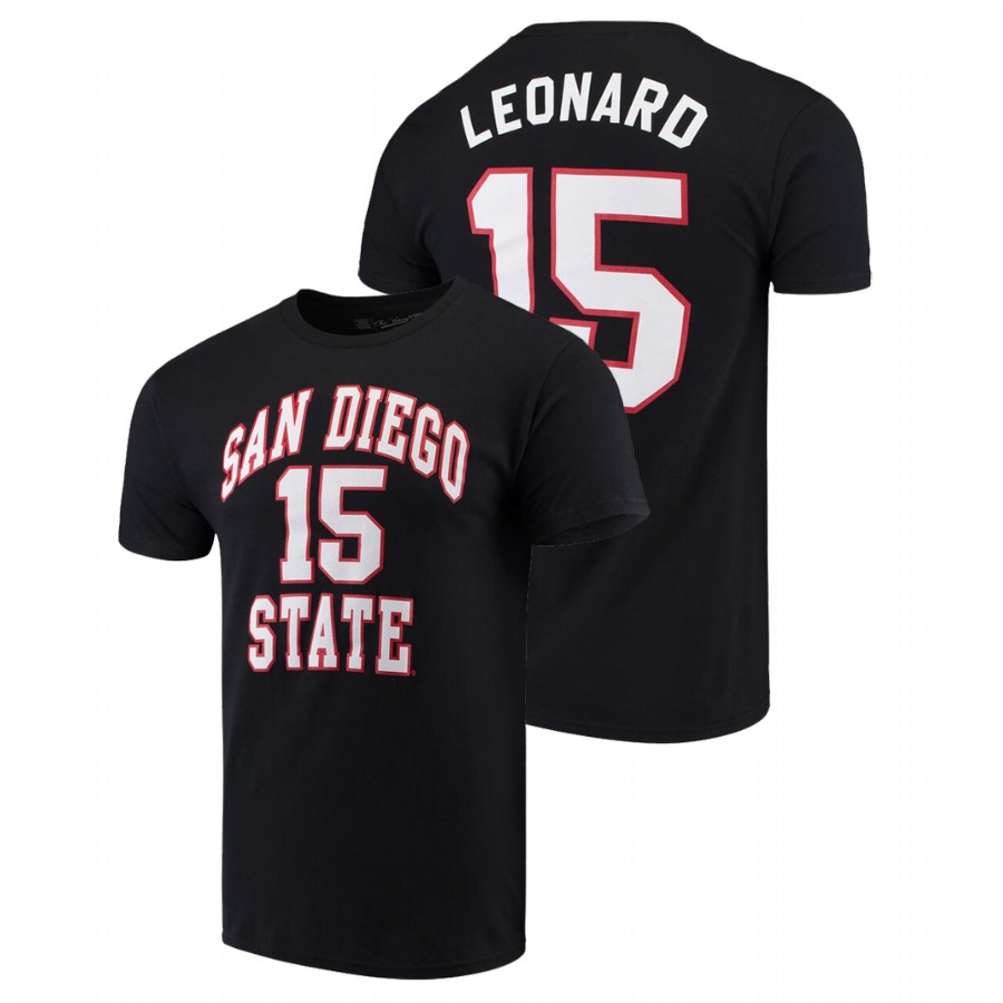 san diego state aztecs college kawhi leonard black alumni basketball men's t shirt