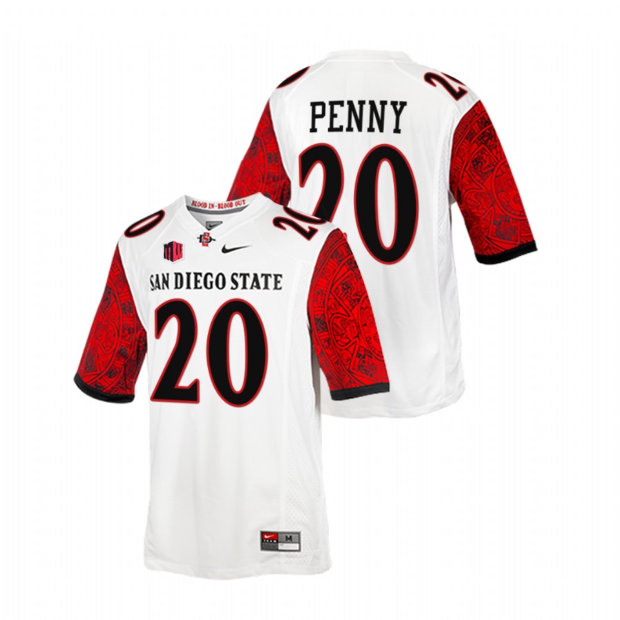 san diego state aztecs rashaad penny white calendar football blood in blood out jersey