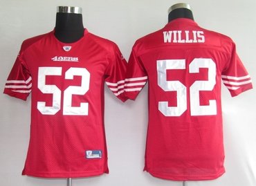 san francisco 49ers 52 patrick willis red [kids