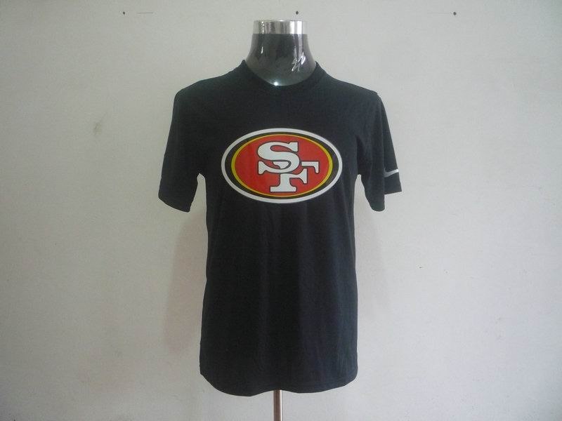 san francisco 49ers sideline legend authentic logo dri-fit t-shirt black