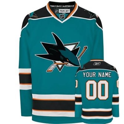 san jose sharks home customized hockey jersey