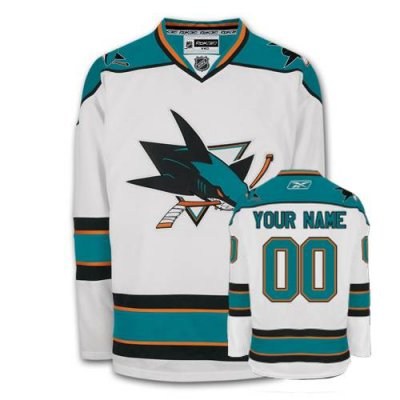 san jose sharks road customized hockey jersey