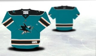 san jose sharks youth blue jersey (blank or customized)