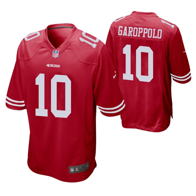 scarlet 10 jimmy garoppolo game jersey