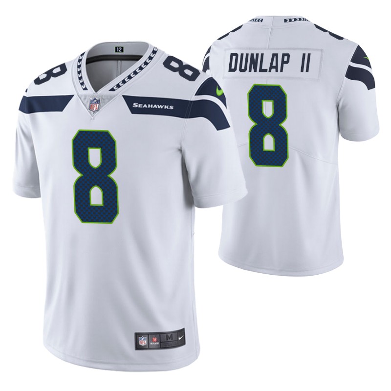 seahawks carlos dunlap ii vapor limited white jersey men stitched