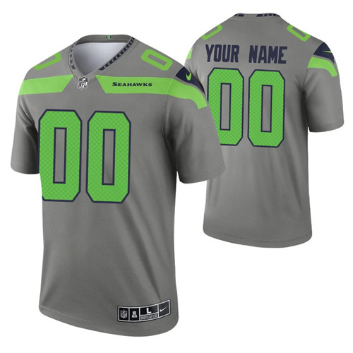 seahawks custom inverted legend jersey steel stitched