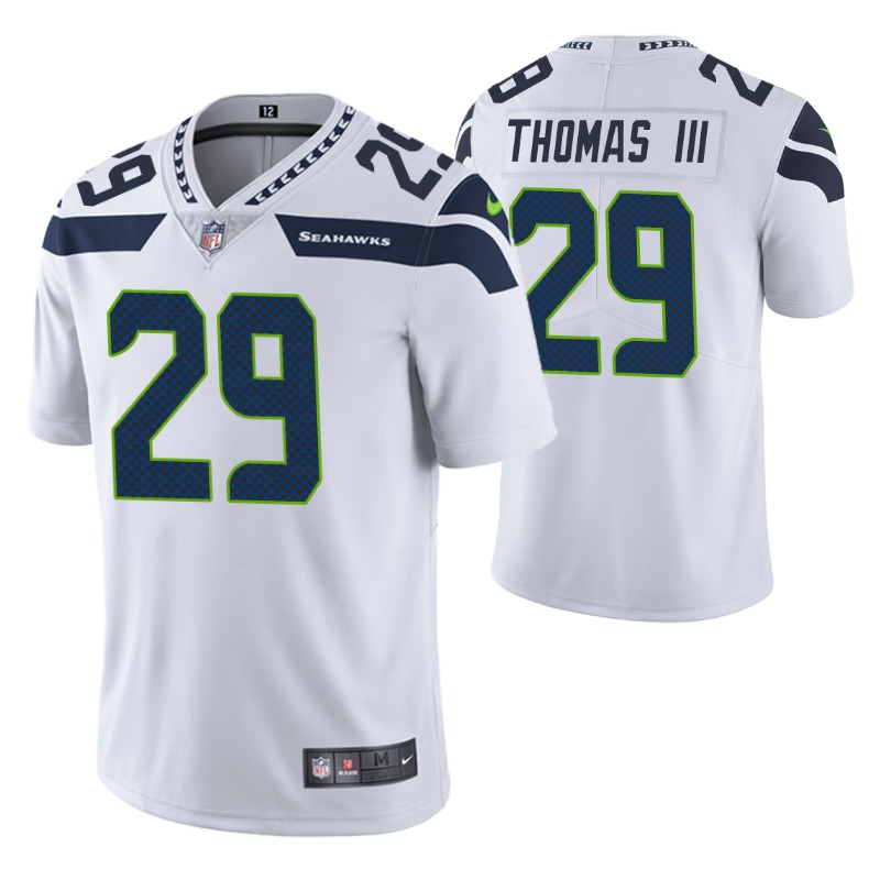 seahawks earl thomas iii vapor limited jersey white men stitched