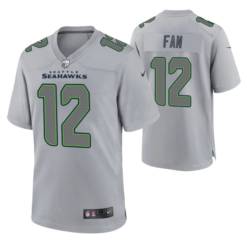 seahawks fan atmosphere game jersey gray stitched