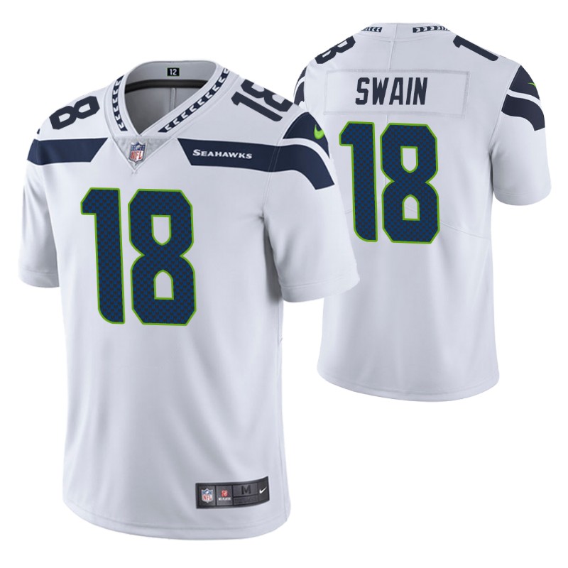 seahawks freddie swain vapor limited white jersey men stitched