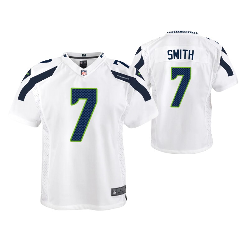 seahawks geno smith game youth jersey white stitched
