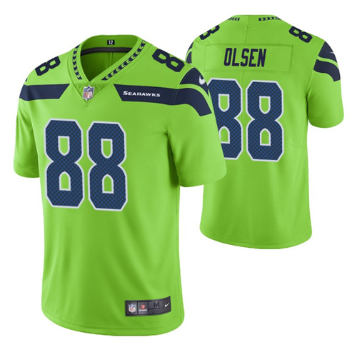 seahawks greg olsen vapor limited jersey neon green men stitched