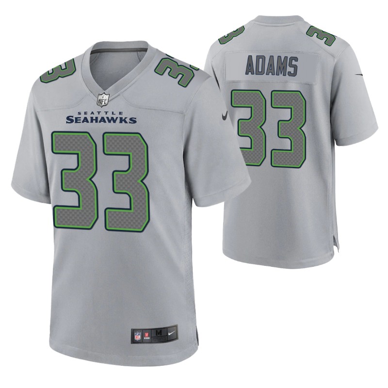 seahawks jamal adams atmosphere game jersey gray stitched