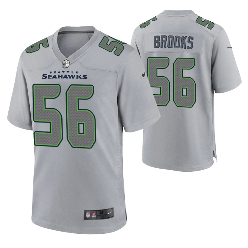 seahawks jordyn brooks atmosphere game jersey gray stitched