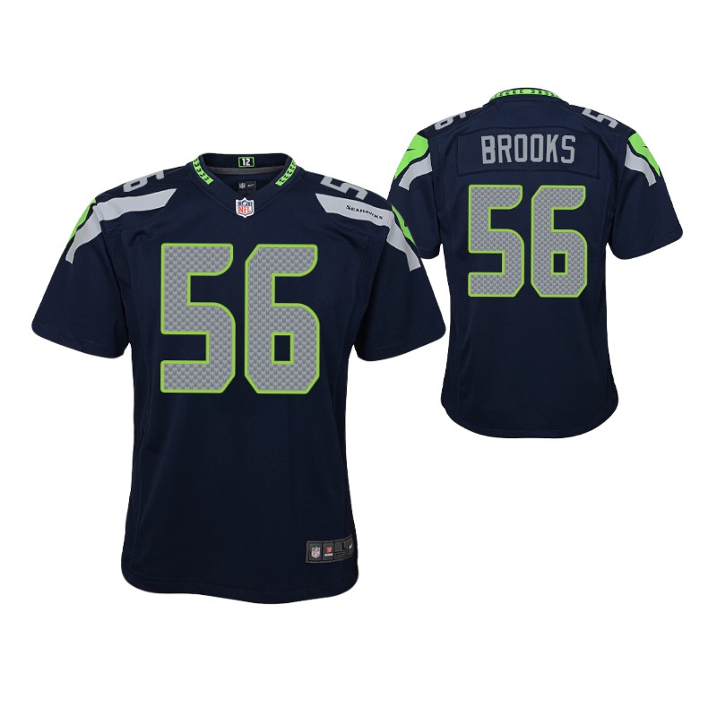 seahawks jordyn brooks game youth jersey college navy stitched