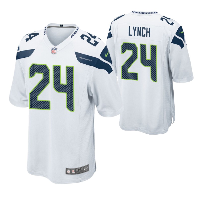 seahawks marshawn lynch retired player game jersey white stitched