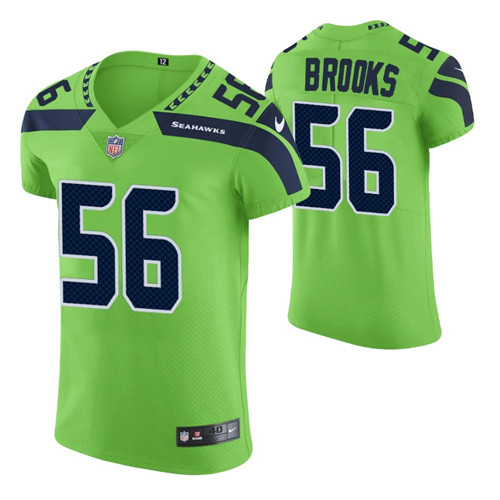 seahawks neon green vapor elite jordyn brooks jersey stitched