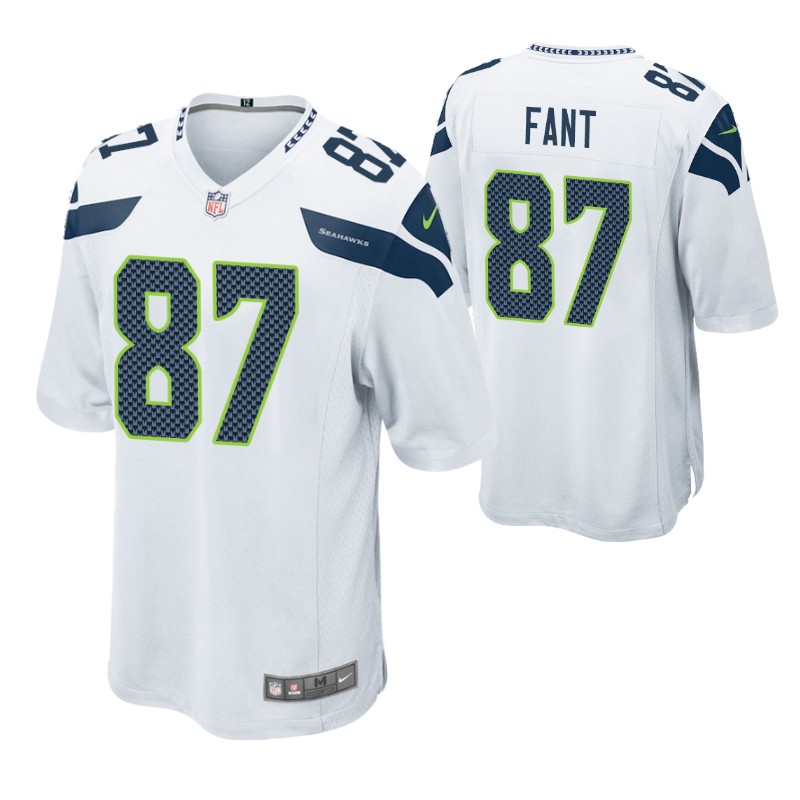 seahawks noah fant game jersey white stitched