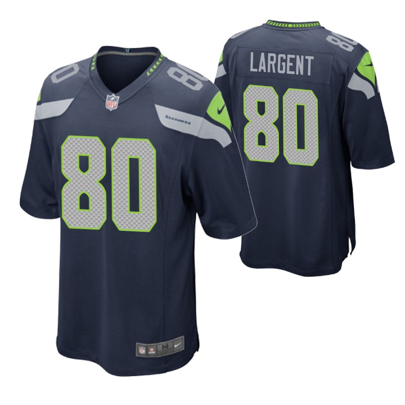 seahawks steve largent retired player game jersey college navy stitched