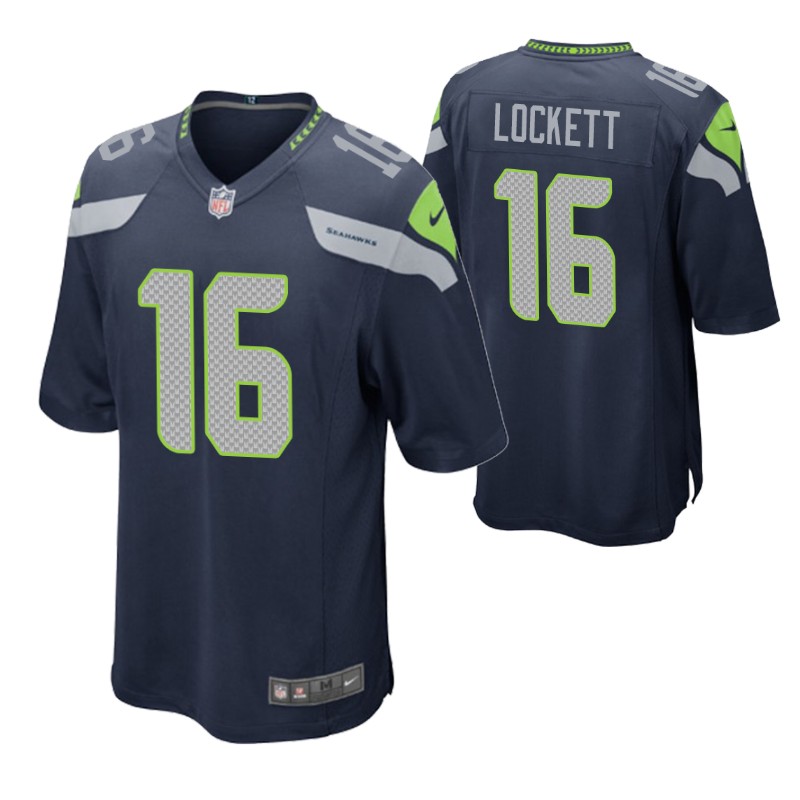 seahawks tyler lockett game jersey college navy stitched