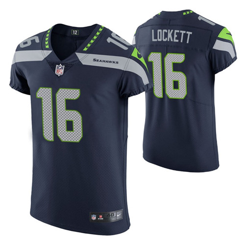 seahawks tyler lockett vapor elite jersey navy men's stitched