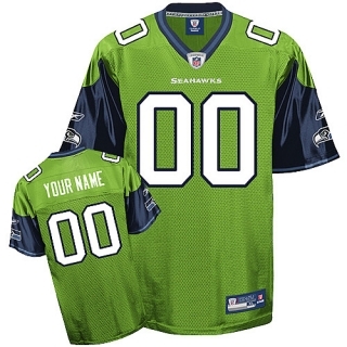 seattle seahawks  customized green jersey