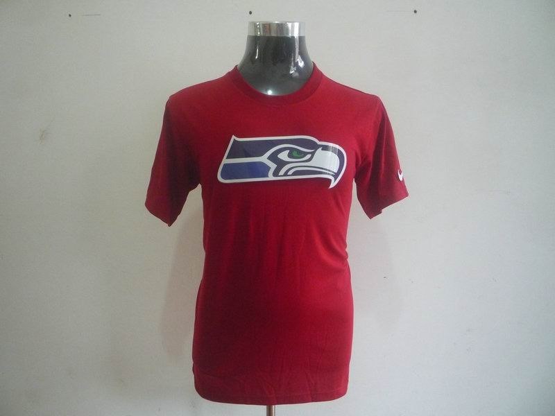 seattle seahawks sideline legend authentic logo dri-fit t-shirt red