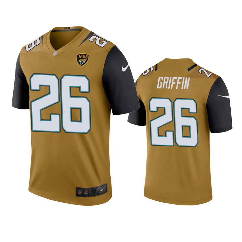 shaquill griffin color rush legend jaguars bold gold jersey