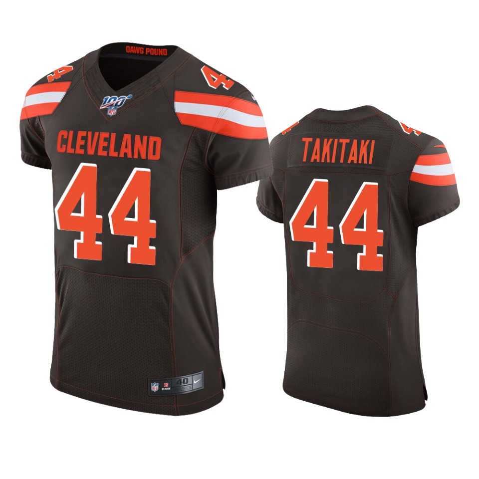 sione takitaki browns brown nfl 100 vapor elite jersey