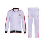soccer coat Manchester Utd white suit