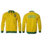 soccer coat brazil yellow