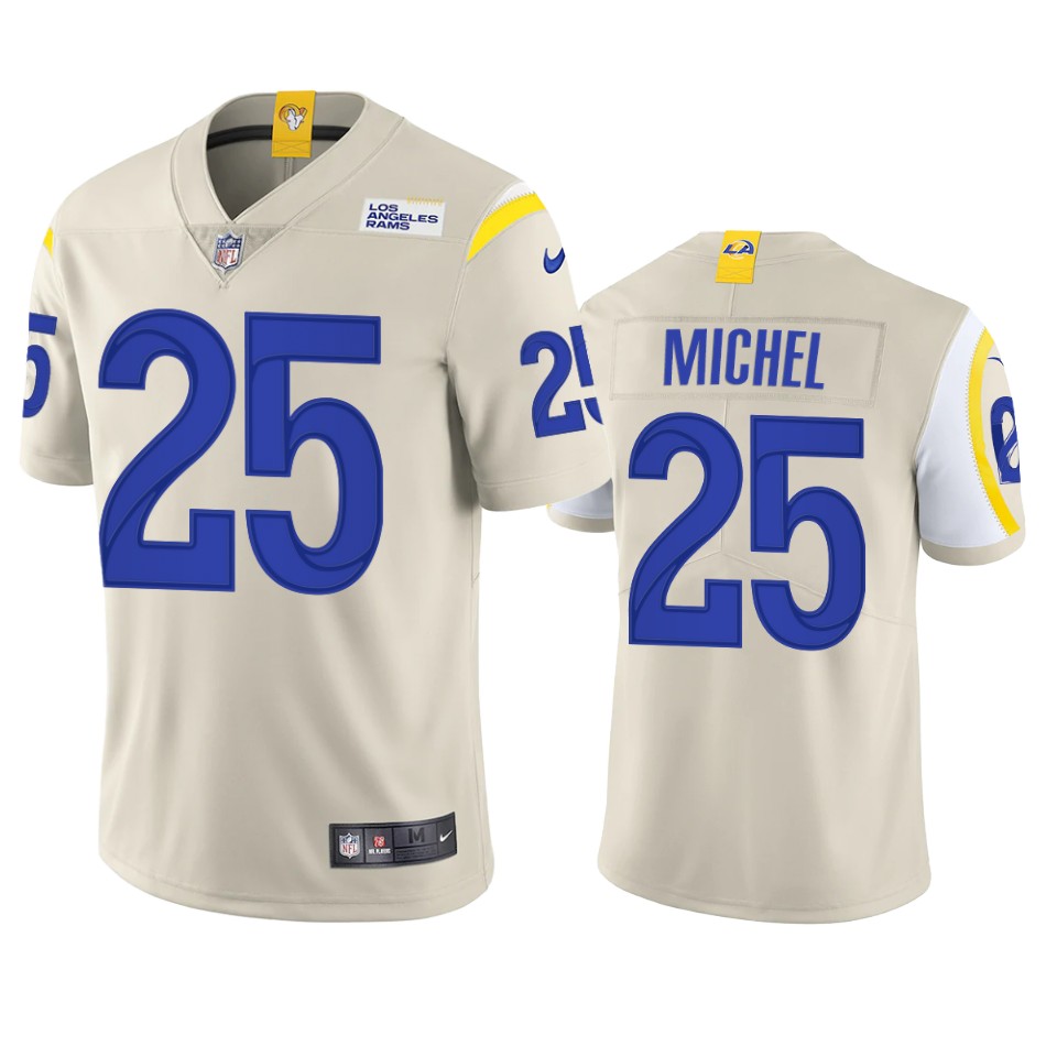 sony michel rams bone vapor jersey