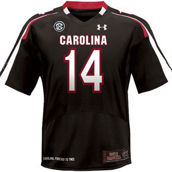 south carolina gamecocks 14 connor shaw black football jersey