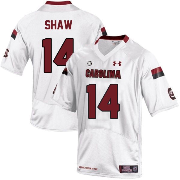 south carolina gamecocks 14 connor shaw white football jersey