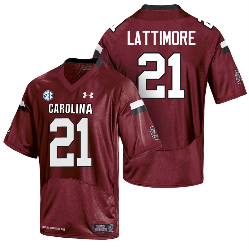 south carolina gamecocks 21 marcus lattimore red jerseys