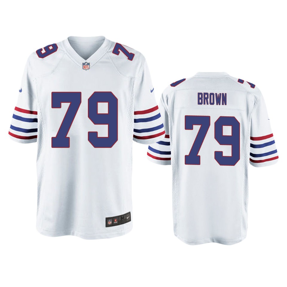 spencer brown bills white alternate game jersey