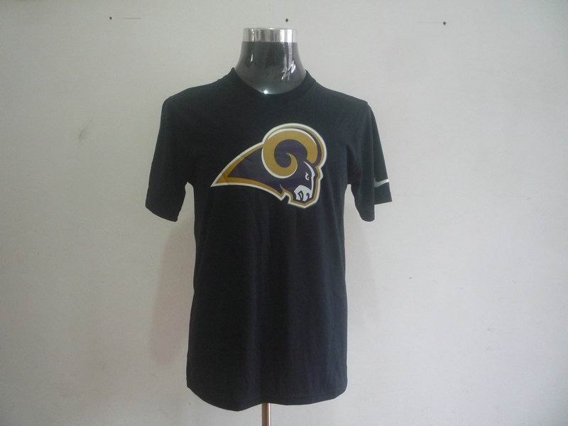 st. louis rams sideline legend authentic logo dri-fit t-shirt black