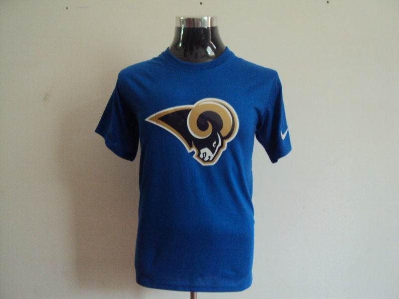 st. louis rams sideline legend authentic logo dri-fit t-shirt blue