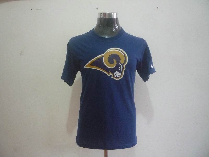 st. louis rams sideline legend authentic logo dri-fit t-shirt d.blue