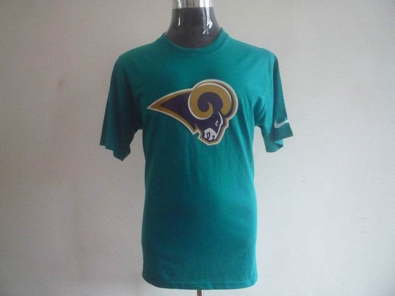 st. louis rams sideline legend authentic logo dri-fit t-shirt green