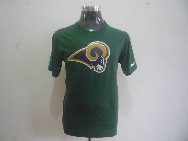 st. louis rams sideline legend authentic logo dri-fit t-shirt green2