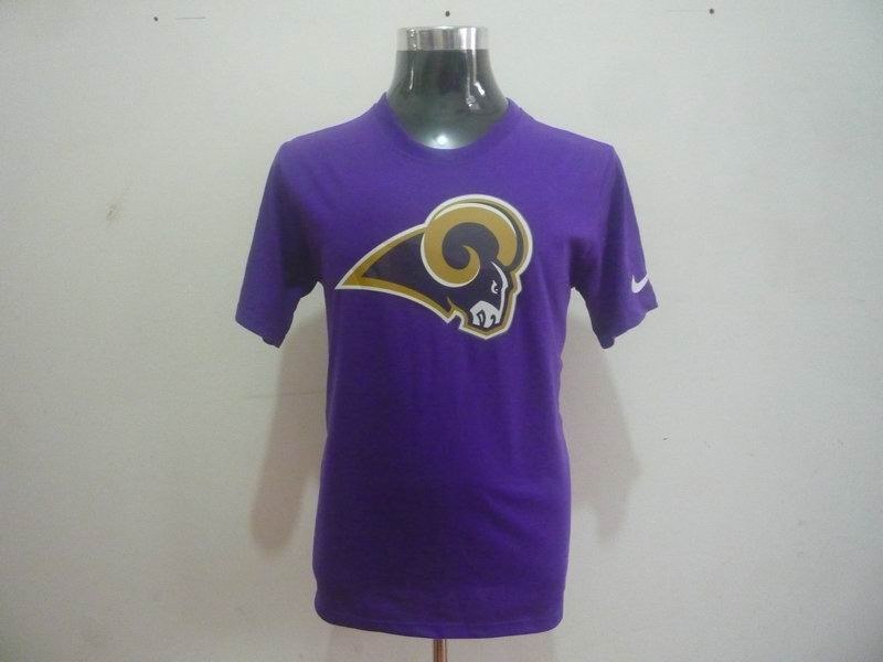 st. louis rams sideline legend authentic logo dri-fit t-shirt purple
