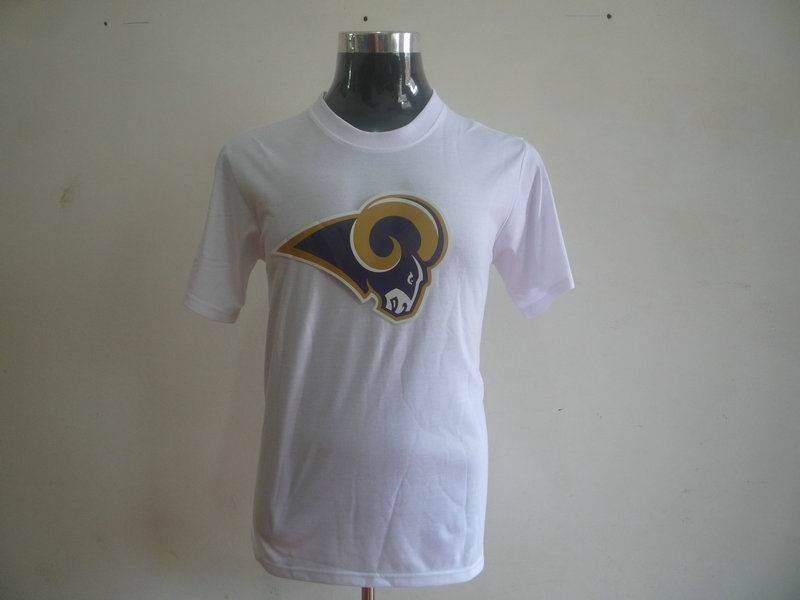st. louis rams sideline legend authentic logo dri-fit t-shirt white