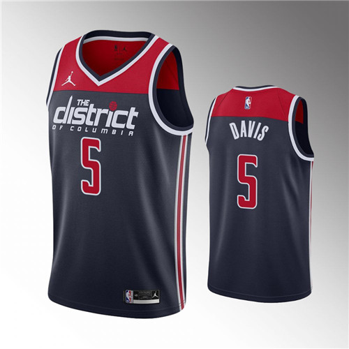 Washington Wizards Johnny Davis Statement Edition Black stitched Jersey #5