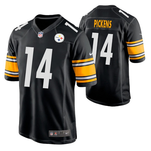steelers-2022-nfl-draft-george-pickens-game-jersey-black-men
