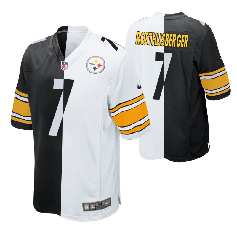 steelers-ben-roethlisberger-split-jersey-black-white-two-tone