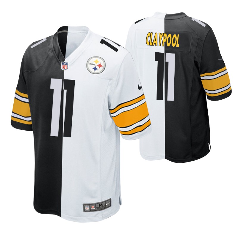 steelers-chase-claypool-split-jersey-black-white-two-tone