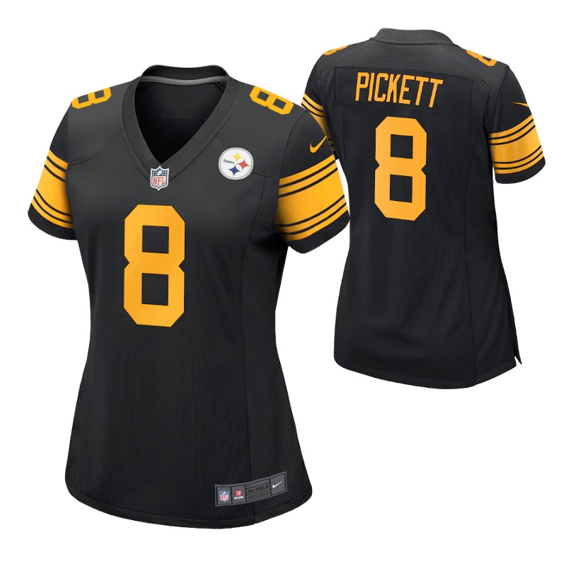 steelers-kenny-pickett-2022-nfl-draft-jersey-black-women's-0a