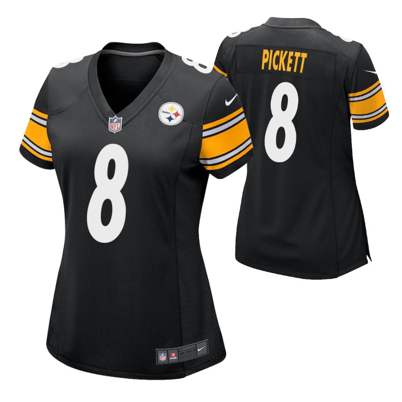 steelers-kenny-pickett-2022-nfl-draft-jersey-black-women's