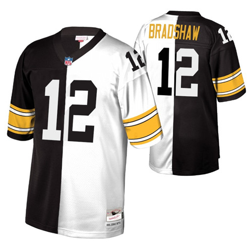 steelers-terry-bradshaw-split-jersey-black-white-legacy-replica