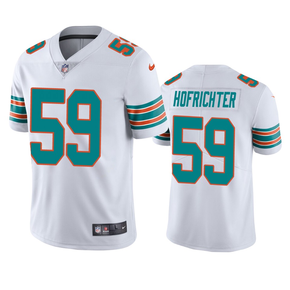 sterling hofrichter dolphins alternate vapor limited white jersey